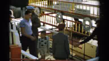 Catskill New York (1957): Waving As We're Getting Ready To Take A Boat Ride