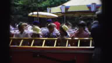 Catskill New York (1957): The Childrens Are Riding Roller Coaster On The Park