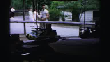 Catskill New York (1957): The Childrens Are Playing In The Car On The Park