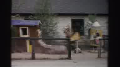 Catskill New York (1957): A Play Area For Children That Has Buildings That Are