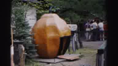 Catskill New York (1957): Display Art Houses Buildings Small Scale Man Outside