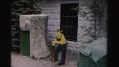 Catskill New York (1957): Children At Theme Park Ride On A Ride As Camera Pans