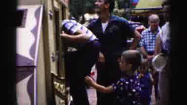 Catskill New York (1957): Kids Getting In A Truck To Leave The Festival