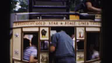Catskill New York (1957): Kids In Gold Star Stage Line Stagecoach Ride With Two