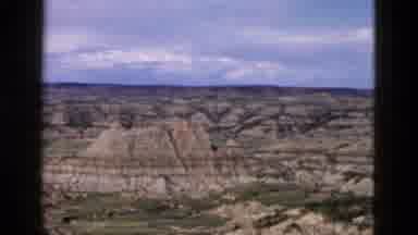 Yellowstone Wyoming USA (1958): A Rocky Hilly Landscape Extending To The Horizon