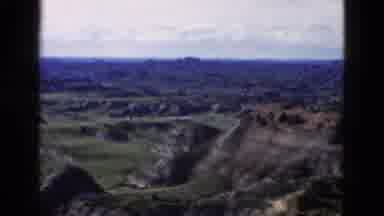 Yellowstone Wyoming USA (1958): Slow Pan Of Rock Formations And Valleys