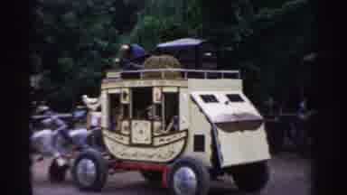 Catskill New York (1957): Two Young Boys Get A Ride To The Entrance Of Amusement