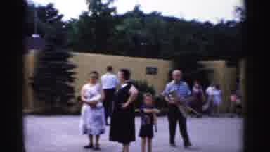 Catskill New York (1957): A Little Boy Pointing And Playing Around With His Toy