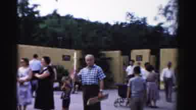 Catskill New York (1957): A Old Man Holds A Wooden Rod As He Is Going To Throw It