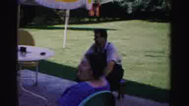 Catskill New York (1957): Men And Women Sit And Chat In The Shade A Lovely Summer