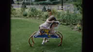 She's rocking her horse, and her future therapist's career too!