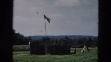 Hicksville New York (1957): A Farm Landscape With A Flag And A Tee-Pee And Then A
