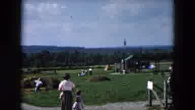 Hicksville New York (1957): A Woman Is Bringing Her Two Children Another Child Is