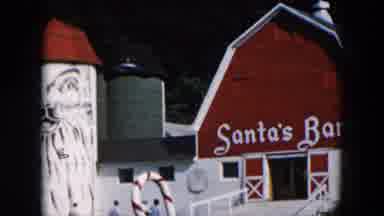 Hicksville New York (1957): An Attraction Known As Santa's Barn Has Adults And