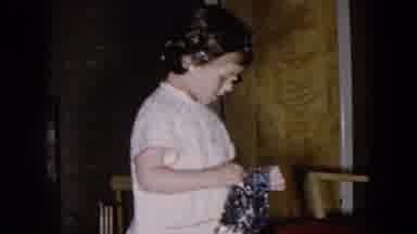 Hicksville New York (1957): The Young Girl Spins In Circles In Front Of The Camera