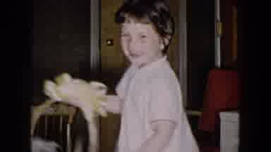 Hicksville New York (1957): The Girl Were Playing On Her House And She Enjoying