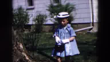 Hicksville New York (1957): Little Girl In Blue Dress