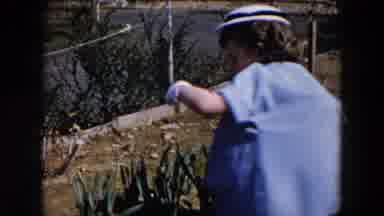 Hicksville New York (1957): Child And Women Or Mother And Baby Walking In House