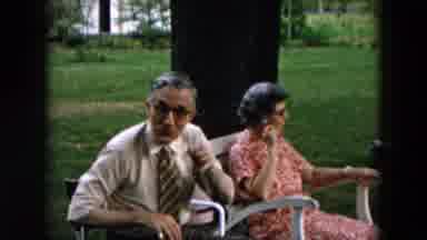 Hicksville New York (1957): Elders Talking And Having A Good Time