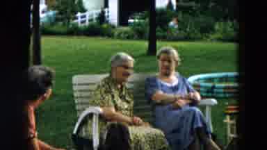 Hicksville New York (1957): All The Elderly People Gather In The Park In A Discase