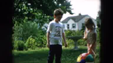 Hicksville New York (1957): The Two Children Are Well Played In The Ground With