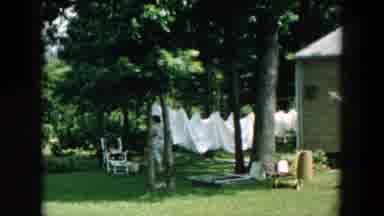 Hicksville New York (1957): Group Children Skipping Rope Outdoor Near House Curb