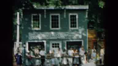 Hicksville New York (1957): Spectators Stand By To Watch Actors Reenact A Showdown