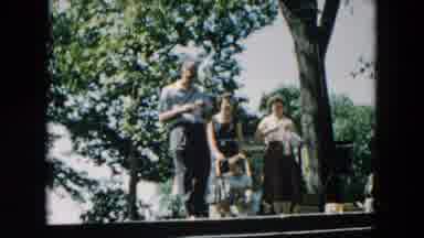 Hicksville New York (1957): Family Enjoys The Day At The Zoo As The Peacock Roam
