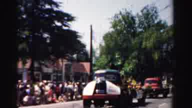 Normal Illinois USA (1957): Civic Parade Passes By Public Building In City Taken