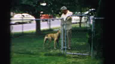 Normal Illinois USA (1957): Walking With Dog