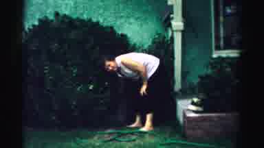 Normal Illinois USA (1957): The Lady Who Exercised Right In Her Front Yard At Noon
