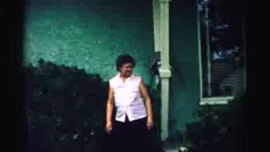 Normal Illinois USA (1957): A Woman Walking And Jumping And Then A Dog Barking