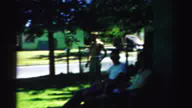 Normal Illinois USA (1957): View Of Green Storage Building On A Bright Sunny Day