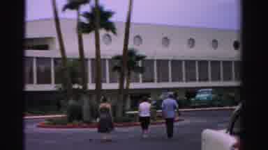 Las Vegas Nevada (1957): Sitting Near Hotel Grounds