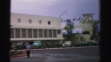 Las Vegas Nevada (1957): Airport Parking Very Well Maintained With Plants And