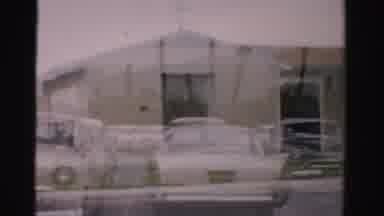 Las Vegas Nevada (1957): View Of Beige Church Building And Yellow Las Vegas Dunes