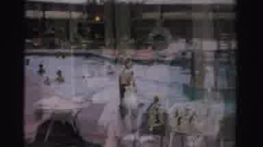 Las Vegas Nevada (1957): Hot Summer Day At The Local Pool Community Is Having Fun