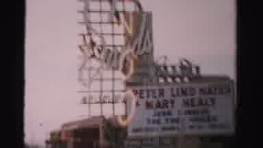 Las Vegas Nevada (1957): Theater Of Performing Arts Hosting A Show For Peter