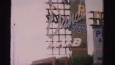 Las Vegas Nevada (1957): A Plaza Cars Are Near And Restaurants One Called The Mint