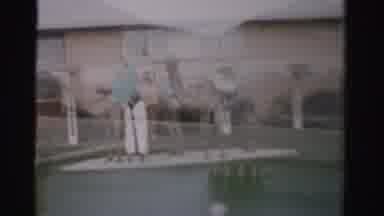 Las Vegas Nevada (1957): Vintage Home Video Of Car Pulling Into Hotel