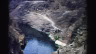 Nevada USA (1957): Panorama Of A Canyon Dam
