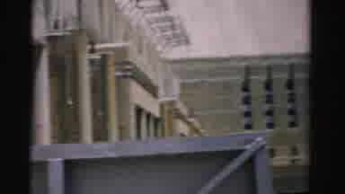 Nevada USA (1957): Beige Building With Silver Machinery On A Sunny Day
