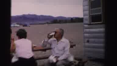 Nevada USA (1957): Having A Drink And The Beach Enjoying The Weather