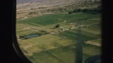Nevada USA (1957): A Great Window View From Plane During Landing Time
