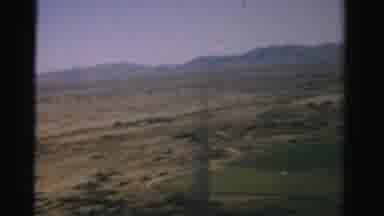 Nevada USA (1957): Window Seat View Of Airplane Ride Over The Desert