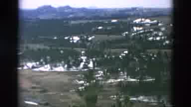OREGON USA-: Large Expanse Of Woods And Mountains With Snow And Fields