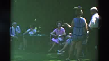Oregon USA-: A 1958 Backyard Gathering With People In Period Attire