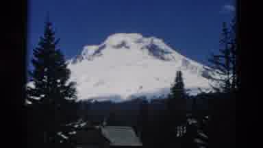 OREGON USA-: Beautiful Overview Of The Snow Covered Mountain In This Area