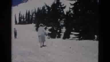 OREGON USA-: Not The Typical Outfit To Be Climbing Up A Hill Full Of Snow
