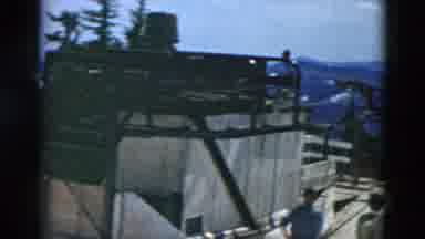 OREGON USA-: Looking Down A Steep Slope With Idle Chair Lifts In The Air Ready